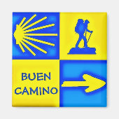 Camino de Santiago Magnet (Voorkant)