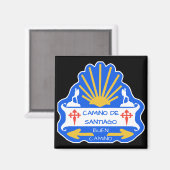 Camino de Santiago Magnet (Voorkant / Achterkant)