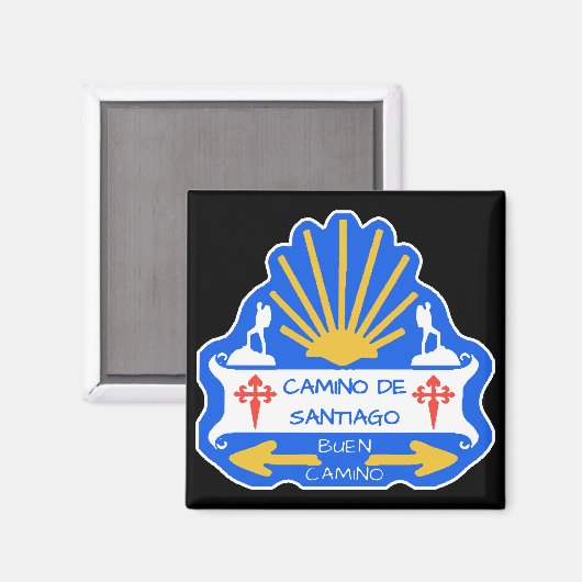 Camino de Santiago Magnet (Voorkant / Achterkant)