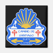 Camino de Santiago Magnet (Voorkant)