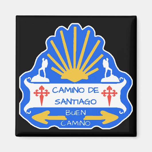 Camino de Santiago Magnet (Voorkant)