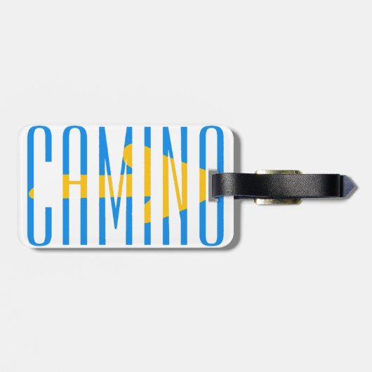 Camino de Santiago Magnet Bagagelabel (Achterkant horizontaal)