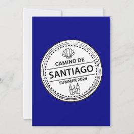 Camino de Santiago "Passport Stamp" Design Kaart