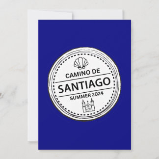 Camino de Santiago "Passport Stamp" Design Kaart