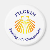 Camino de Santiago pelgrim Magneet (Voorkant)