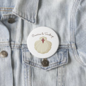 Camino de Santiago-pelgrim Ronde Button 7,6 Cm (In situ)