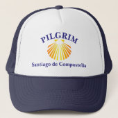 Camino de Santiago pelgrim Trucker Pet (Voorkant)