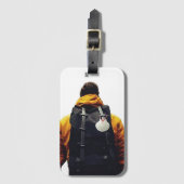 Camino de Santiago Pilgrim Bagagelabel (Voorkant (verticaal))