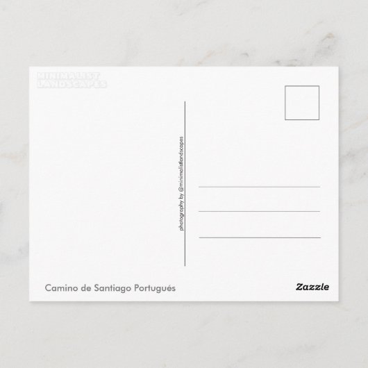 Camino de Santiago Portugues (Spanje) Briefkaart (Achterkant)
