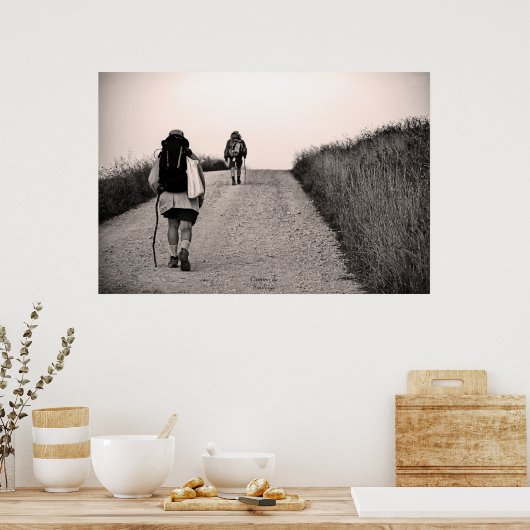 Camino de Santiago Poster (Keuken)