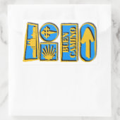 Camino de Santiago Rechthoekige Sticker (Tas)