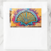 Camino de Santiago Rechthoekige Sticker (Tas)