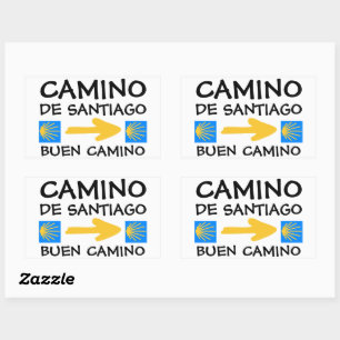 Camino de Santiago Rechthoekige Sticker