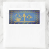 Camino de Santiago Rechthoekige Sticker (Tas)