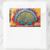 Camino de Santiago Rechthoekige Sticker (Tas)