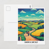 Camino de Santiago Reizen Briefkaart (Voorkant / Achterkant)