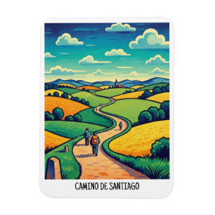 Camino de Santiago Reizen Magneet
