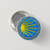 Camino de Santiago Ronde Button 3,2 Cm (Voorkant /achterkant)