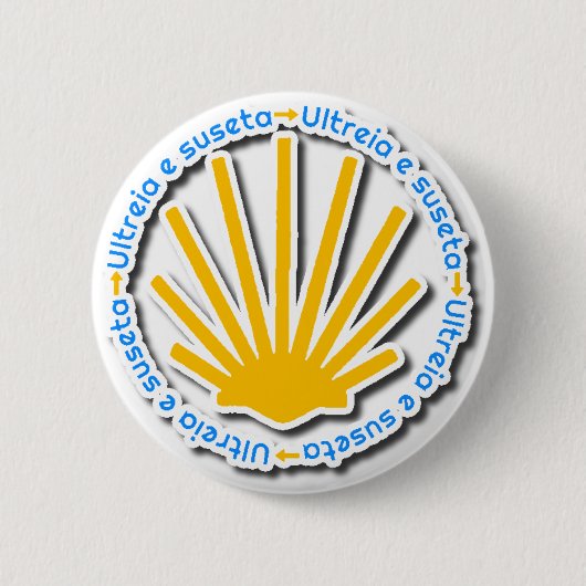 Camino de Santiago Ronde Button 5,7 Cm (Voorkant)