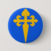 Camino de Santiago Ronde Button 5,7 Cm (Voorkant)