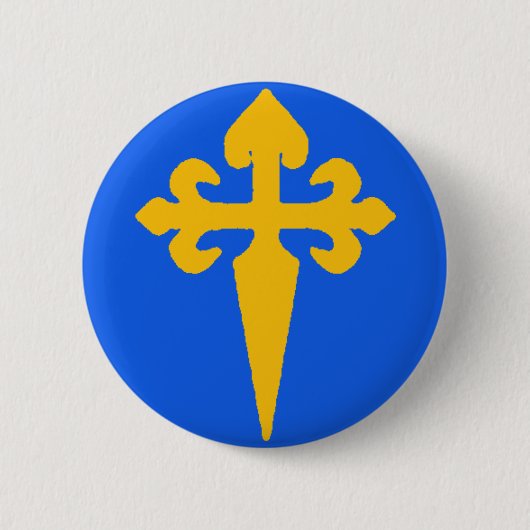 Camino de Santiago Ronde Button 5,7 Cm (Voorkant)