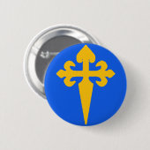 Camino de Santiago Ronde Button 5,7 Cm (Voorkant /achterkant)