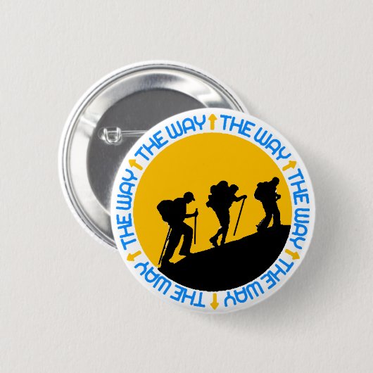 Camino de Santiago Ronde Button 5,7 Cm (Voorkant /achterkant)