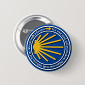 Camino de Santiago Ronde Button 5,7 Cm (Voorkant /achterkant)