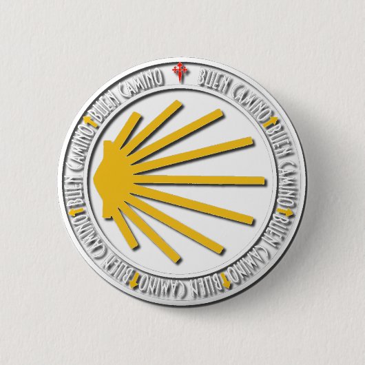 Camino de Santiago Ronde Button 5,7 Cm (Voorkant)