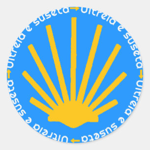 Camino de Santiago Ronde Sticker