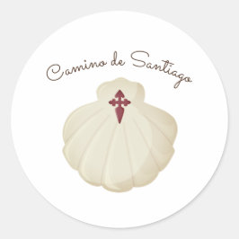 Camino de Santiago  Ronde Sticker