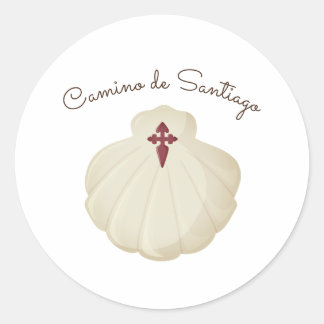 Camino de Santiago  Ronde Sticker