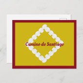 Camino de Santiago Scallop Shell Briefkaart (Voorkant / Achterkant)