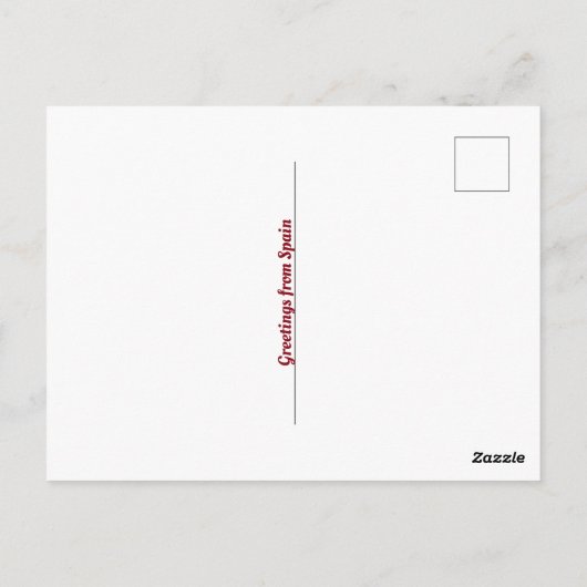 Camino de Santiago Scallop Shell Briefkaart (Achterkant)