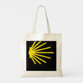 Camino de Santiago Scallop Shell-symbool POCK Tote Bag (Achterkant)