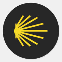 Camino de Santiago Scallop Shell Trail Symbol Pock