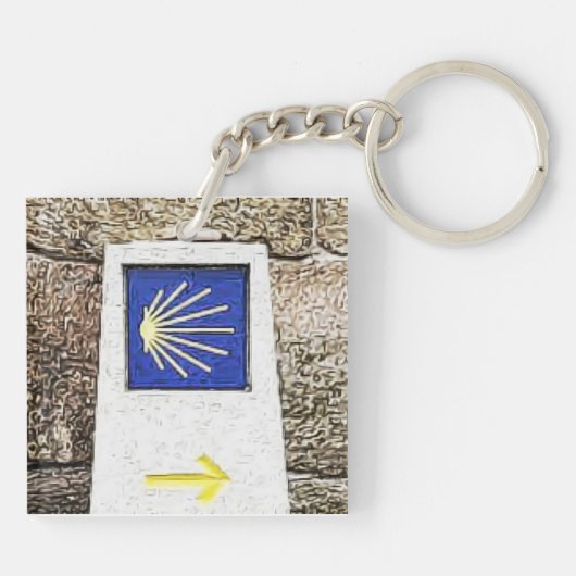 Camino de santiago sleutelhanger (Achterkant)