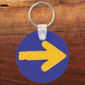 Camino de Santiago Sleutelhanger – Yellow Arrow &  (Achterkant)