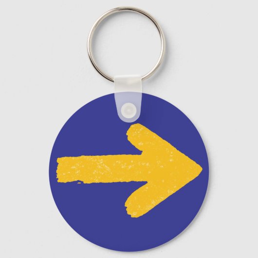 Camino de Santiago Sleutelhanger – Yellow Arrow & (Achterkant)