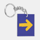 Camino de Santiago Sleutelhanger, Yellow Arrow & S Sleutelhanger (Voorkant Links)