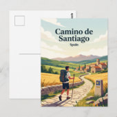 Camino de Santiago Spanje Briefkaart (Voorkant / Achterkant)