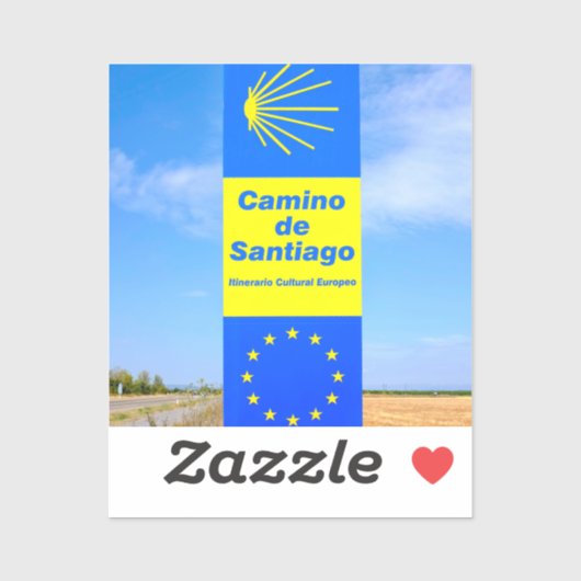 Camino de Santiago Sticker (Vel)