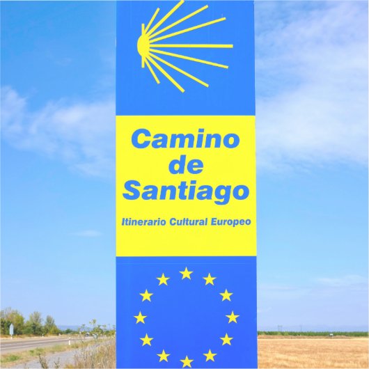 Camino de Santiago Sticker (Voorkant)