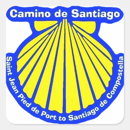 Camino de santiago Stickers (Voorkant)