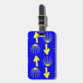 Camino de Santiago Symbolen Bagagelabel (Voorkant verticaal)