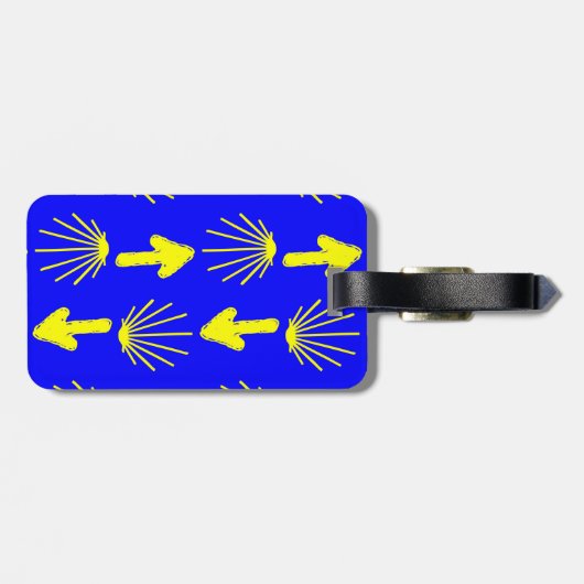 Camino de Santiago Symbolen Bagagelabel (Achterkant horizontaal)