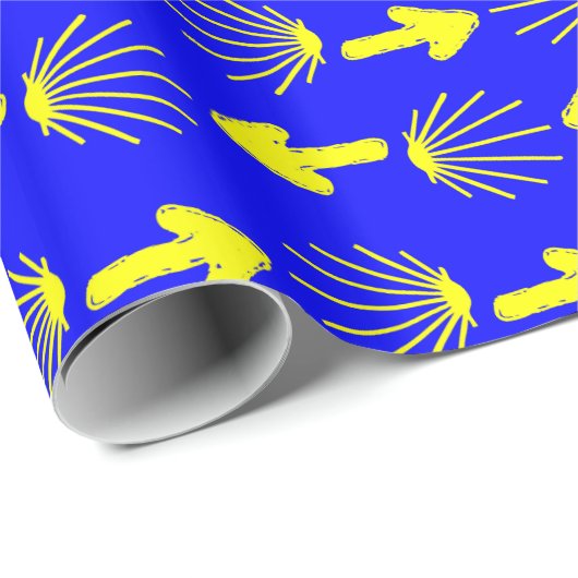 Camino de Santiago Symbolen Cadeaupapier (Rol Hoek)