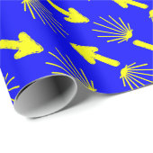 Camino de Santiago Symbolen Cadeaupapier (Rol Hoek)