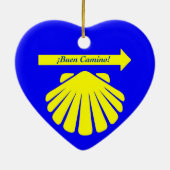Camino de Santiago Symbolen Keramisch Ornament (Achterkant)
