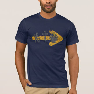 Camino de Santiago T-Shirt (blauw)